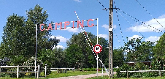 Entrée du camping